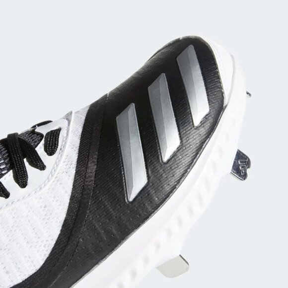 adidas Icon V Bounce Mens  Metal Baseball Cleats Black White EE4131 Size 8 main image 9